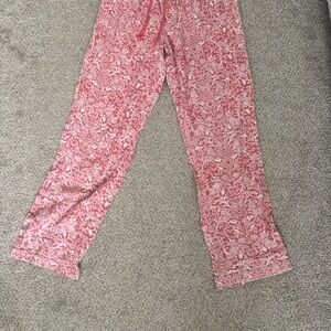 Floral Pink Pajama Bottoms